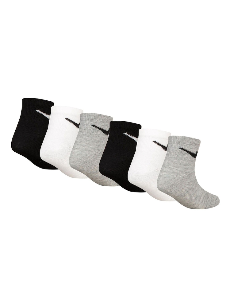 Nike White Little Kids Socks 6 Pack - Image 1 of 11
