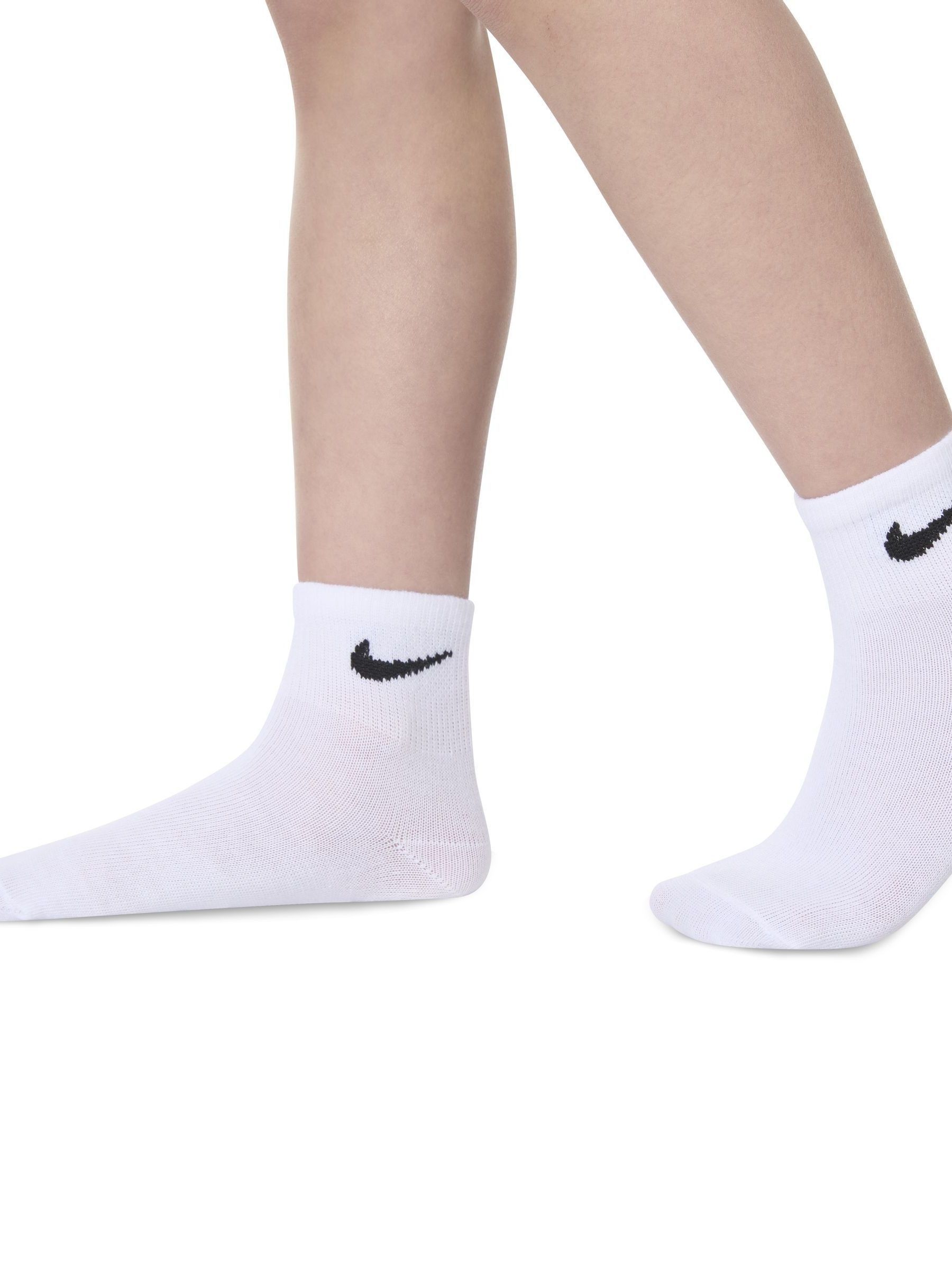 white nike socks asos