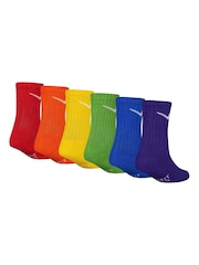 Nike Multi Little Kids Performance Crew Socks 6 Pack - Image 2 of 11