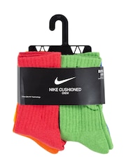Nike Multi Little Kids Performance Crew Socks 6 Pack - Image 9 of 11