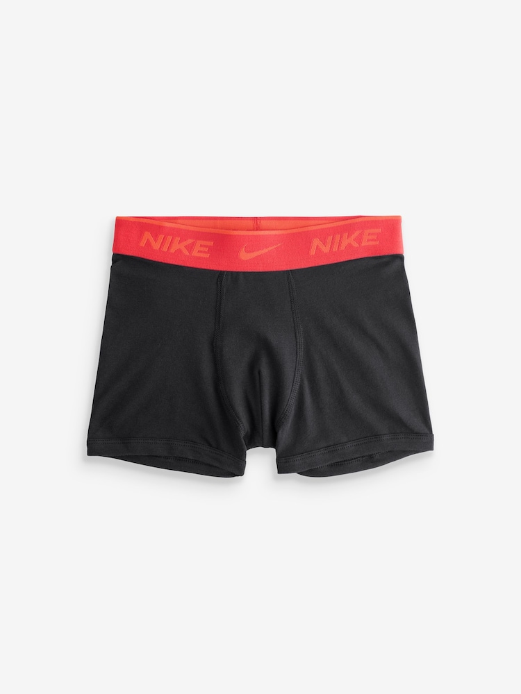 Nike Black Multi Coloured Waistband 5 Pack Boys Boxers - Image 2 of 6