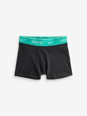 Nike Black Multi Coloured Waistband 5 Pack Boys Boxers - Image 5 of 6