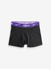 Nike Black Multi Coloured Waistband 5 Pack Boys Boxers - Image 6 of 6
