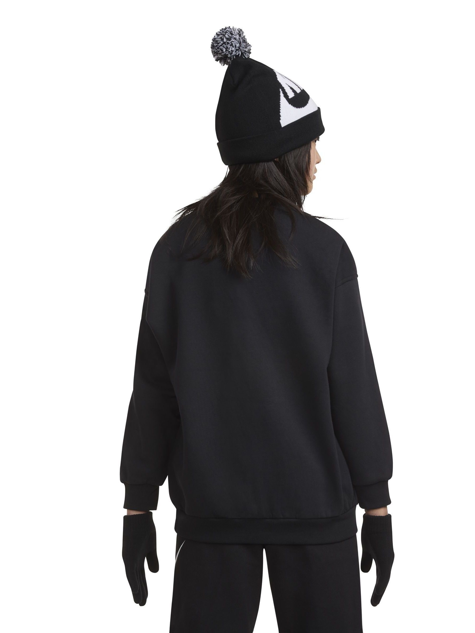 Buy Nike Black Swoosh Pom Beanie and Glove Set from Next South Africa