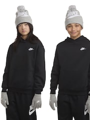 Nike Grey Swoosh Pom Beanie and Glove Set - Image 4 of 4