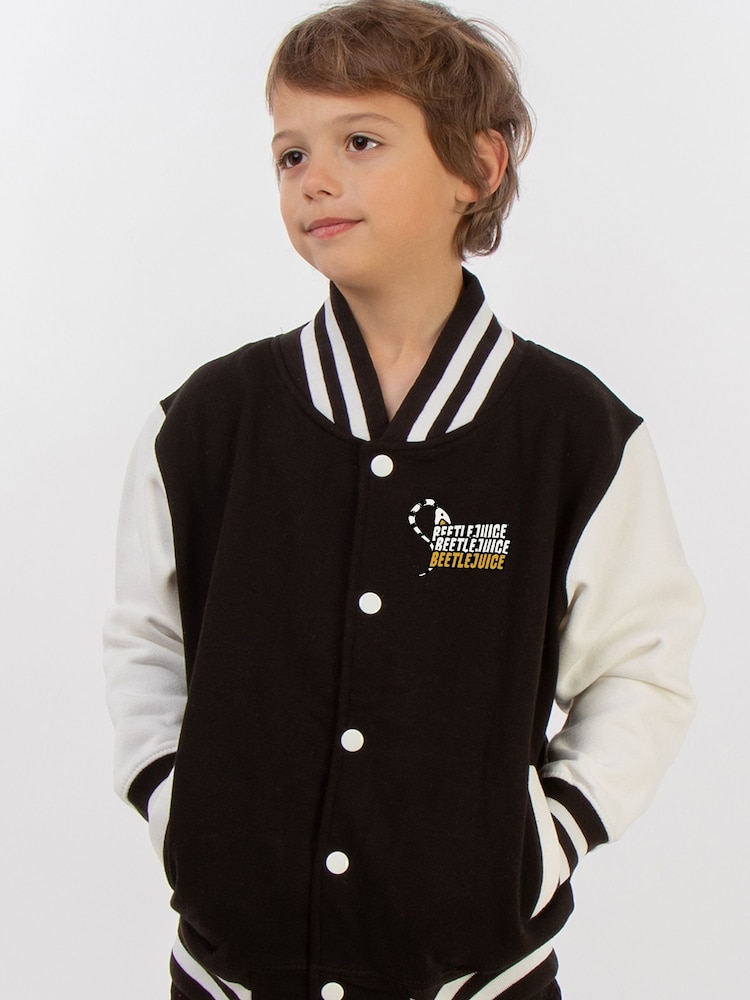 Brands In Black Boys Beetlejuice I Don't Have Any Rules Varsity Jacket - Image 2 of 4