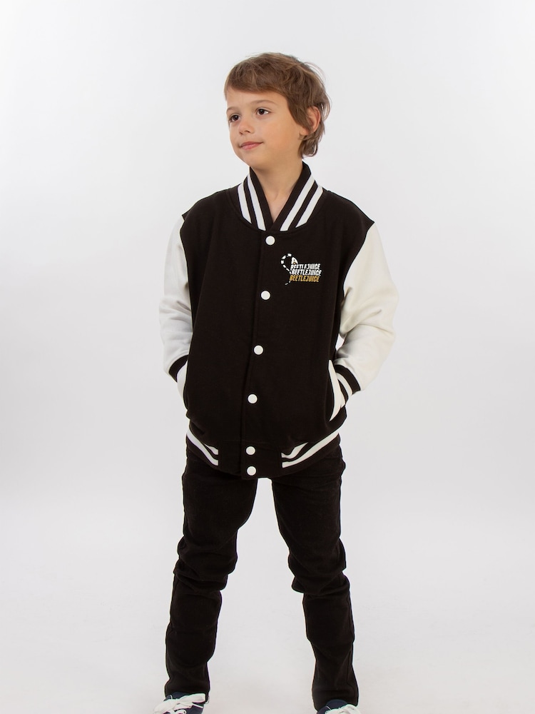 Brands In Black Boys Beetlejuice I Don't Have Any Rules Varsity Jacket - Image 4 of 4