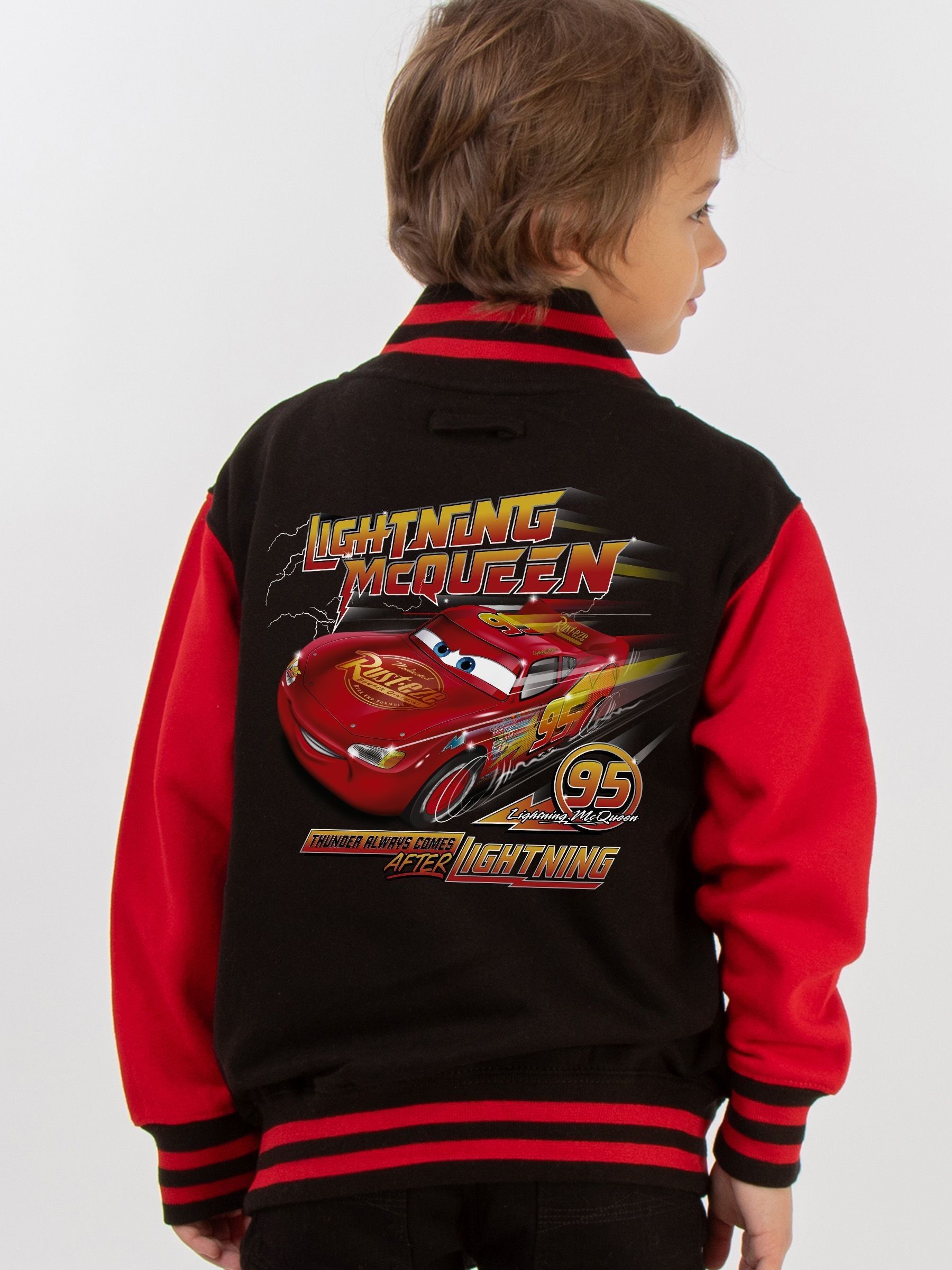Buy Brands In Red Boys Disney Cars Lightning McQueen Varsity