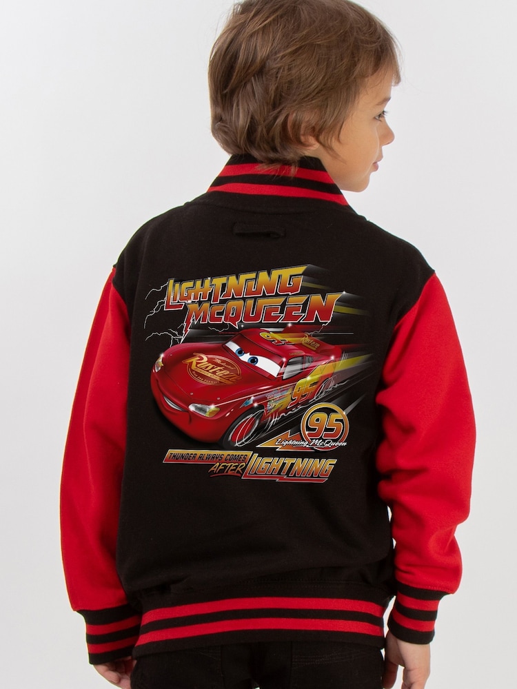 Brands In Red Boys Disney Cars Lightning McQueen Varsity Jacket - Image 1 of 4