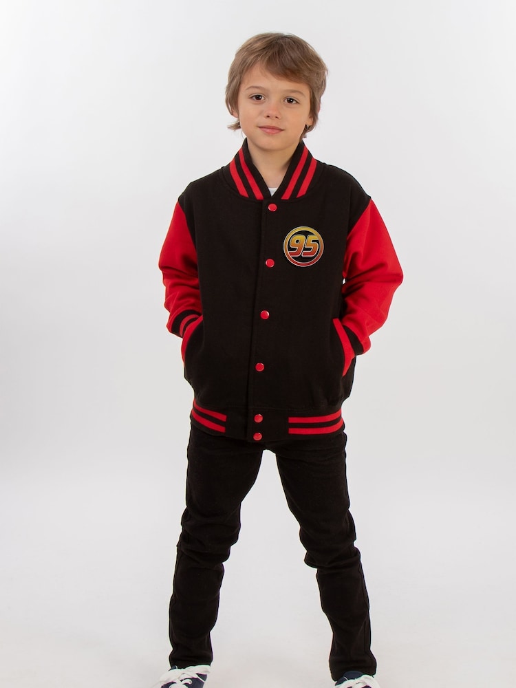 Brands In Red Boys Disney Cars Lightning McQueen Varsity Jacket - Image 4 of 4