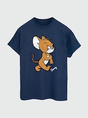 Brands In Blue Mens Tom and Jerry Mouse 100% Cotton T-Shirt - Image 3 of 4