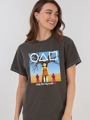 Brands In Grey Womens Netflix Squid Game Young Hee 100% Cotton T-Shirt - Image 2 of 4