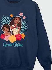 Brands In Blue Girls Sisters Disney Moana Ocean Sweatshirt - Image 3 of 3