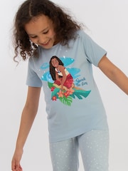 Brands In Blue Baby Girls Disney Moana Search The Stars Stars 100% Cotton Pyjamas - Image 1 of 4