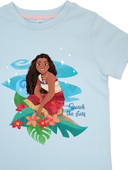 Brands In Blue Baby Girls Disney Moana Search The Stars Stars 100% Cotton Pyjamas - Image 4 of 4