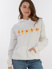 Brands In White Womens Disney Winnie The Pooh Stretching Hoodie - Image 1 of 4