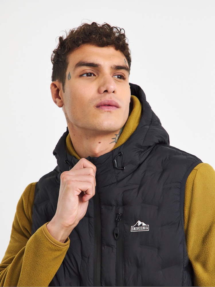 Snowdonia Black Insulated Padded Gilet - Image 4 of 4