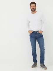 FatFace Indigo Blue Straight Fit Jeans - Image 1 of 5