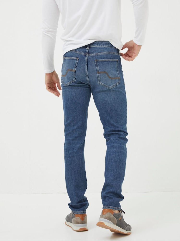 FatFace Indigo Blue Straight Fit Jeans - Image 2 of 5