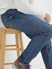 FatFace Indigo Blue Straight Fit Jeans - Image 4 of 5