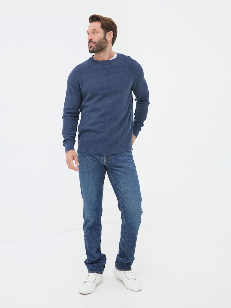 FatFace Indigo Blue Straight Fit Jeans - Image 6 of 6 FatFace Indigo Blue Straight Fit Jeans - Image 6 of 6