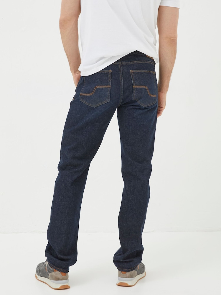 FatFace Dark Vintage Blue Straight Fit Jeans - Image 8 of 8 FatFace Dark Vintage Blue Straight Fit Jeans - Image 8 of 8
