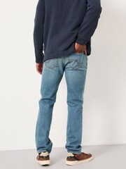 FatFace Denim Blue Tint Straight Fit Jeans - Image 2 of 6