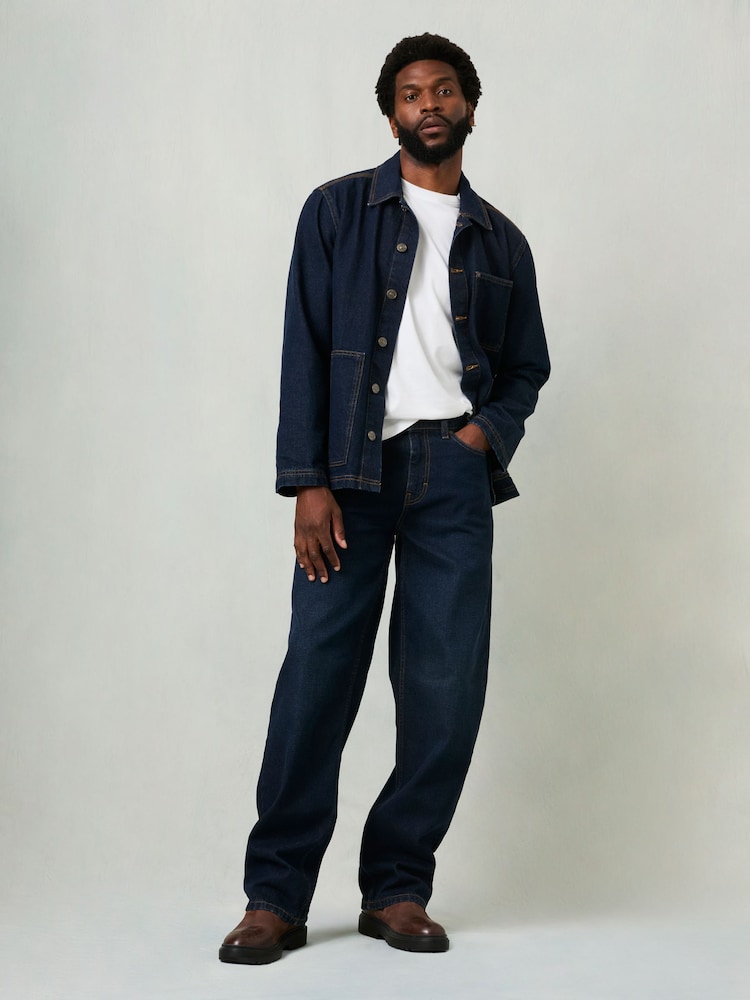 FatFace Dark Vintage Blue Loose Fit jeans - Image 2 of 8