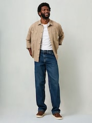FatFace Indigo Blue Loose Fit Utility Jeans - Image 2 of 8
