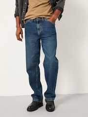 FatFace Indigo Blue Loose Fit Utility Jeans - Image 3 of 8