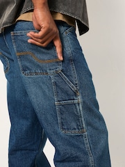 FatFace Indigo Blue Loose Fit Utility Jeans - Image 6 of 8