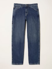 FatFace Indigo Blue Loose Fit Utility Jeans - Image 8 of 8