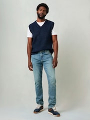 FatFace Denim Blue Tint Slim Fit Slim Fit Jeans - Image 2 of 8