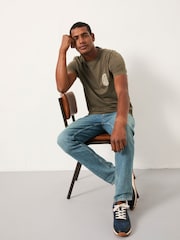 FatFace Denim Blue Tint Slim Fit Slim Fit Jeans - Image 7 of 8