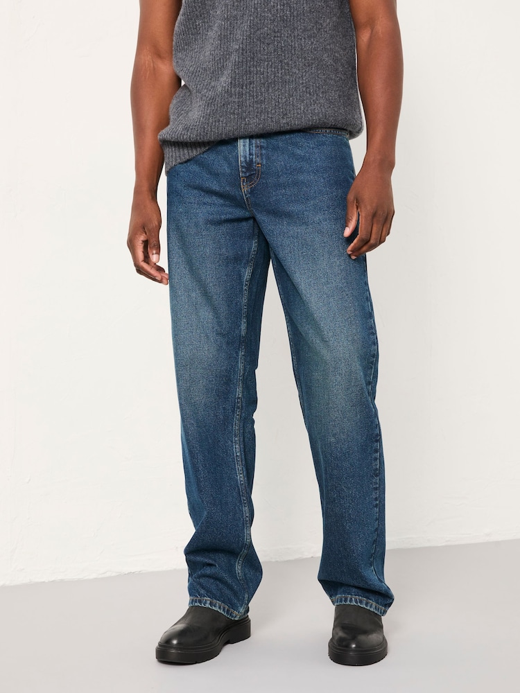 FatFace Indigo Blue Loose Fit jeans - Image 1 of 6