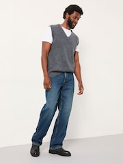 FatFace Indigo Blue Loose Fit jeans - Image 3 of 6
