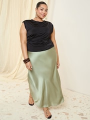 Black - Friends Like These Slinky Drape Top - Image 3 of 4