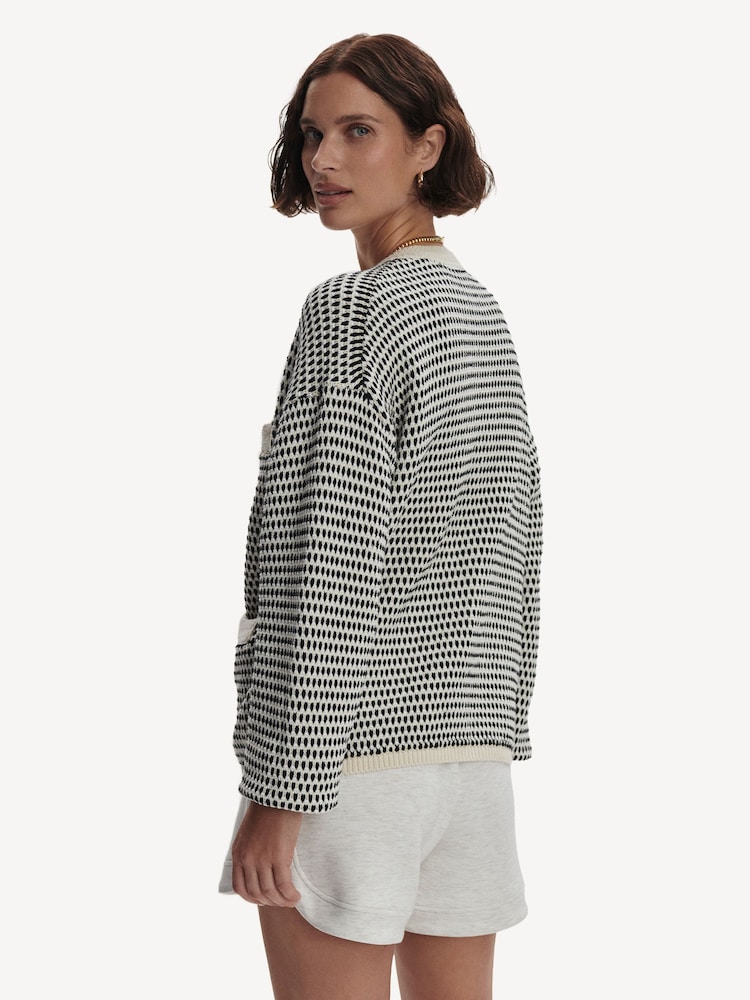 Varley Green Tidewell Textured Knit Jacket - Image 2 of 6