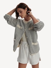 Varley Green Tidewell Textured Knit Jacket - Image 3 of 6
