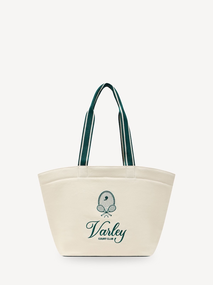 Varley Green Robinson Canvas Club Tote Bag - Image 1 of 6