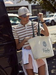 Varley Green Robinson Canvas Club Tote Bag - Image 2 of 6