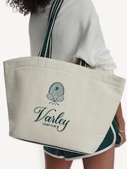 Varley Green Robinson Canvas Club Tote Bag - Image 3 of 6