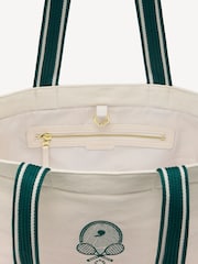 Varley Green Robinson Canvas Club Tote Bag - Image 6 of 6