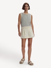 Varley Cream Knowles Textured Knit Vest - Image 4 of 5