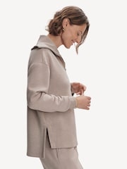 Varley Cream Hawley Half Zip Sweatshirt - Image 3 of 6