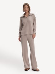 Varley Cream Hawley Half Zip Sweatshirt - Image 4 of 6