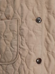 Varley Light Taupe Karla Quilted Gilet - Image 6 of 6