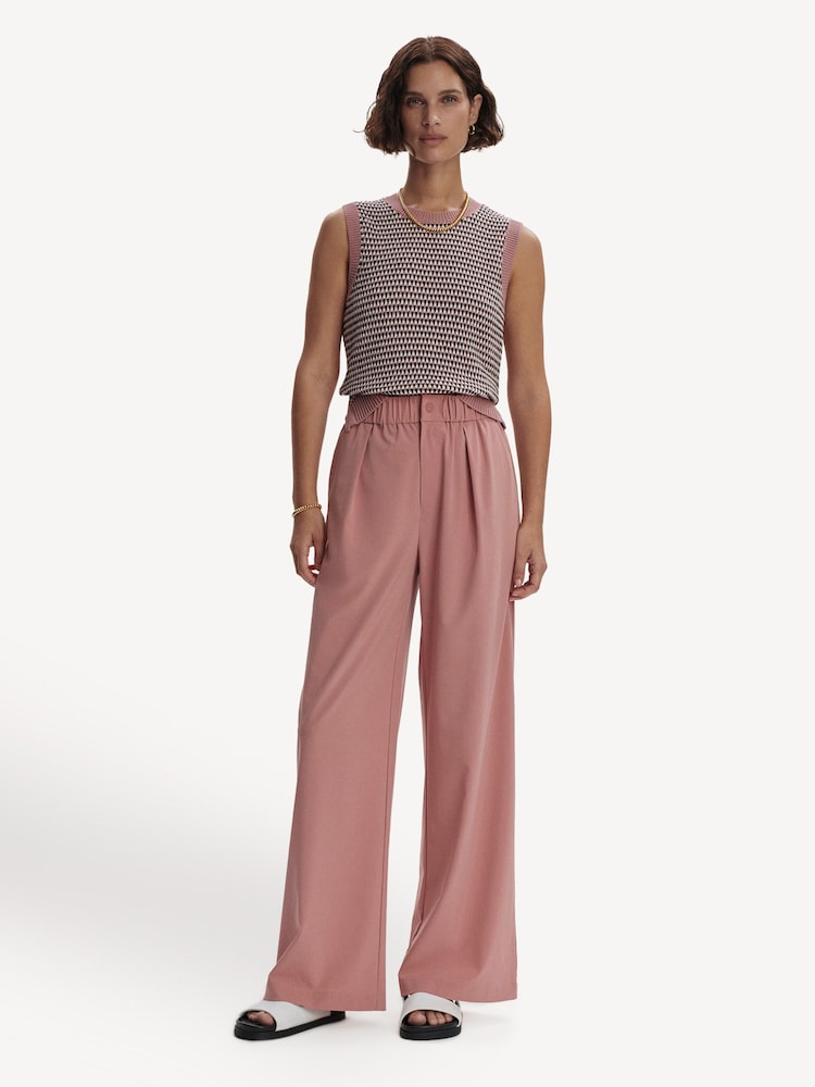 Varley Red Kayson Wide Leg Trousers 32 - Image 1 of 7