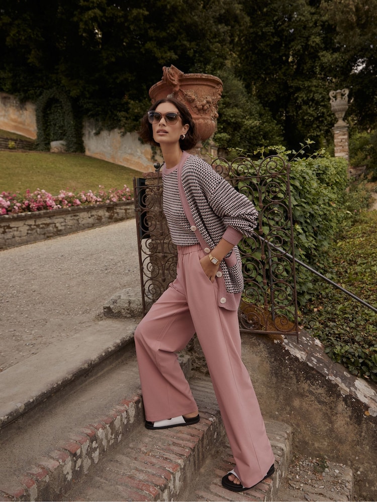 Varley Red Kayson Wide Leg Trousers 32 - Image 7 of 7