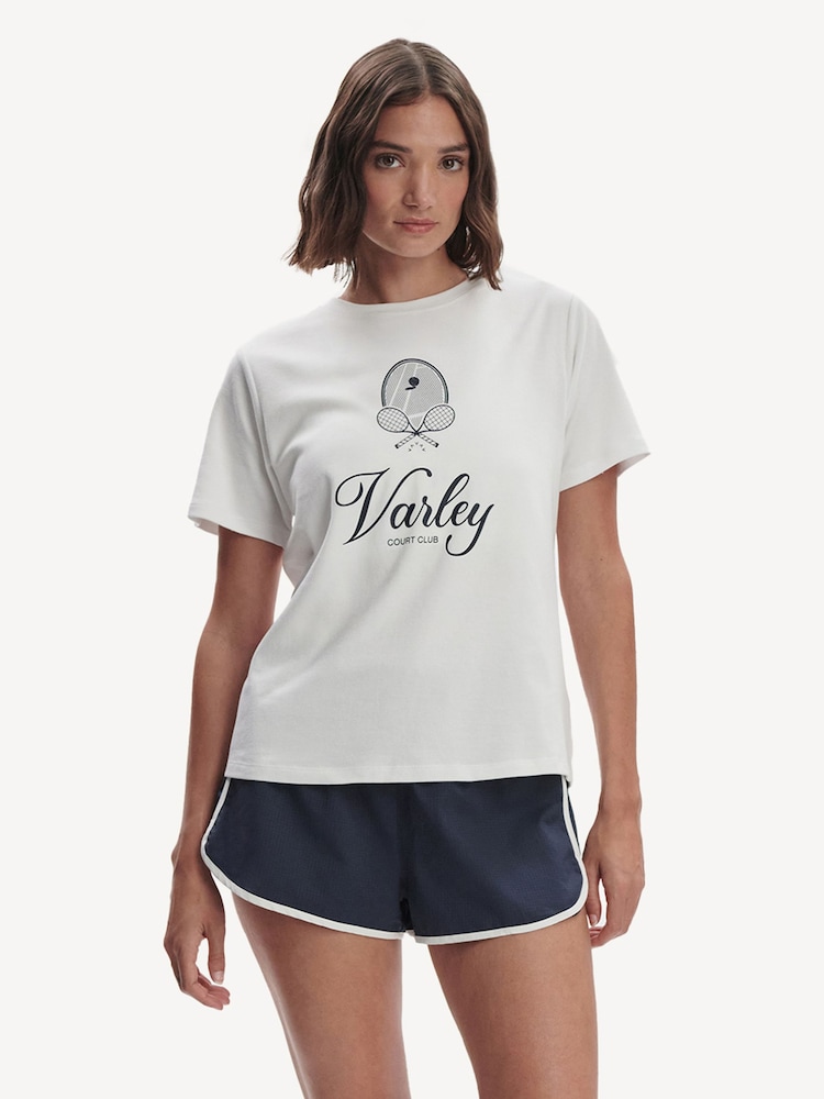 Varley White Coventry Branded T-Shirt - Image 5 of 5 Varley White Coventry Branded T-Shirt - Image 5 of 5